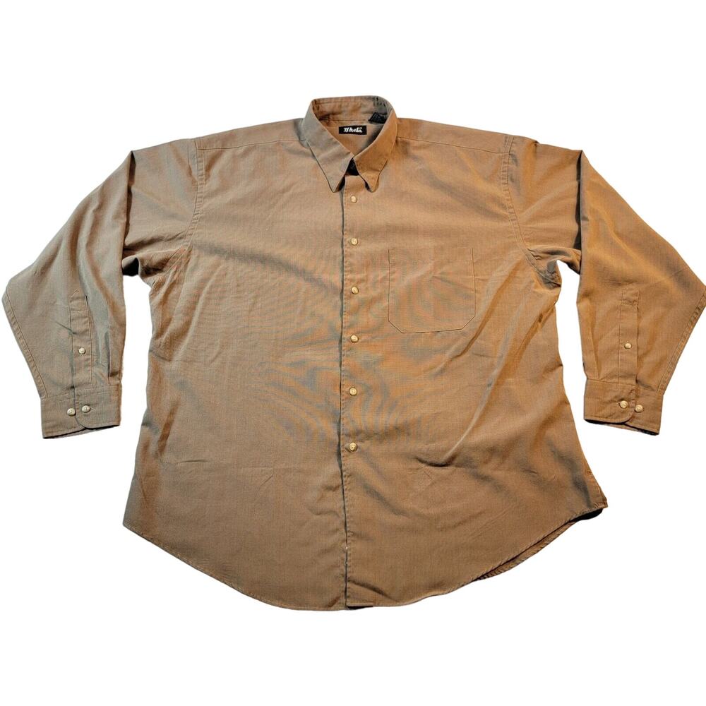 D'Avila Shirt Mens Extra Large Brown Long Sleeve Button Up One Pocket